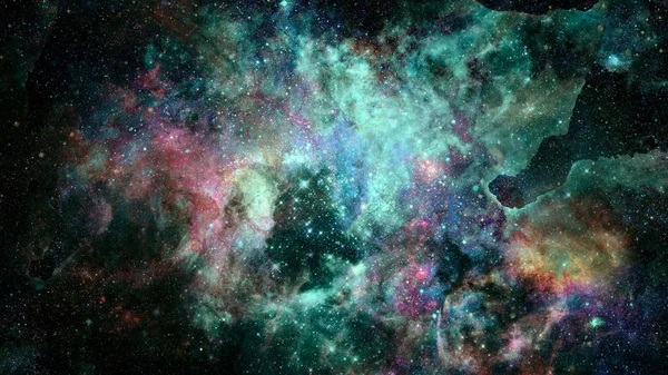Nébuleuse Colorée Amas Ouvert Étoiles Dans Univers Éléments Cette Image — Photo