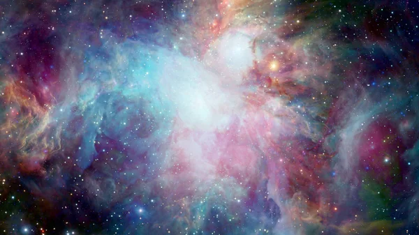 Vacker nebulosa, mystiskt universum och ljusa stjärnor. Delar av denna bild tillhandahålls av NASA — Stockfoto