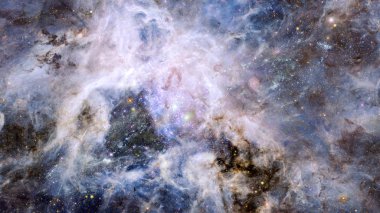 Yıldızlarla arka plan gecesi gökyüzü. Nasa tarafından döşenmiş bu görüntünün elemanları