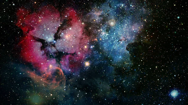 カラフルな深宇宙。宇宙の概念の背景。Nasa から提供されたこのイメージの要素 — ストック写真