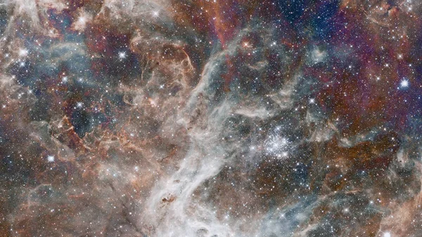 Outer Space Art. Nevels, melkwegstelsels en heldere sterren. Elementen van deze afbeelding ingericht door NASA — Stockfoto