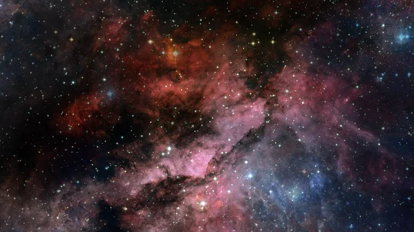 Туманність ніч зоряне небо в кольорах. Багатобарвним космічного простору. Елементи цього образу оформлені НАСА — стокове фото