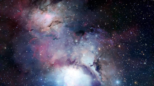 Vackra nebulosa och ljusa stjärnor, mystiska universum. Delar av denna bild möblerad av NASA — Stockfoto