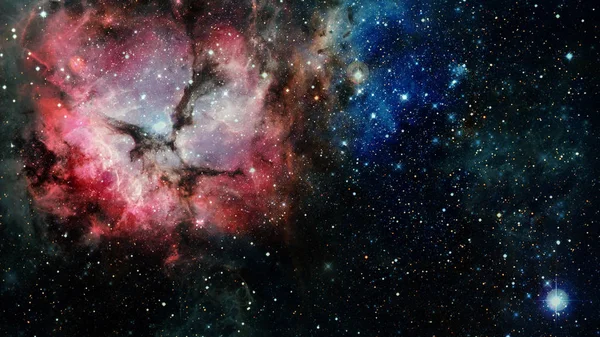 Galáxia e nebulosa no espaço. Elementos desta imagem fornecidos pela NASA . — Fotografia de Stock
