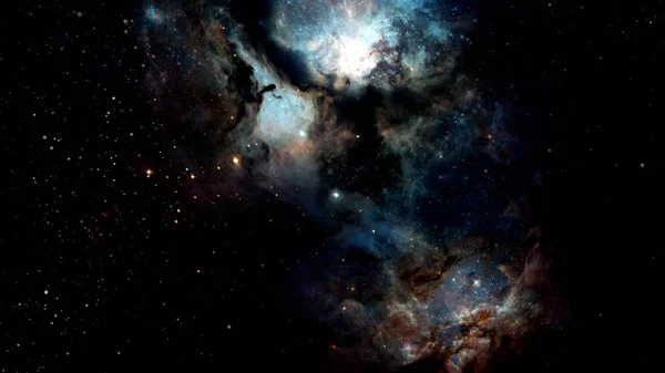 Bakgrund natthimmel med stjärnor. Delar av denna bild möblerad av NASA — Stockfoto