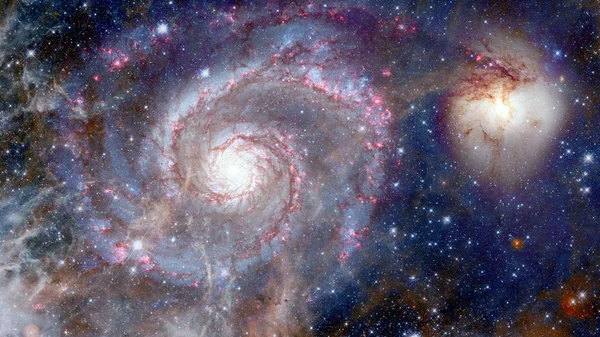 Uzay sanatı. Nebulas, galaksiler ve parlak yıldızlar. Nasa tarafından döşenmiş bu görüntünün elemanları — Stok fotoğraf