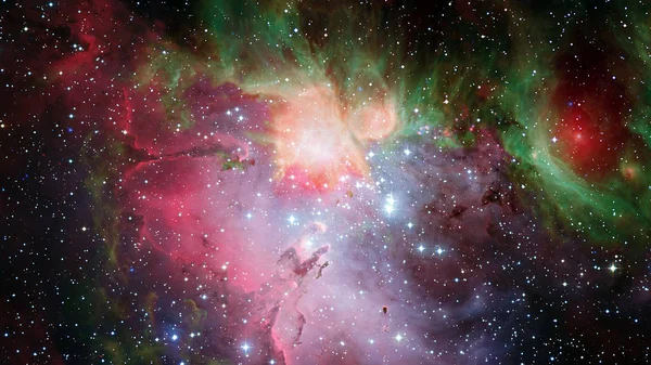 Impresionante hermosa nebulosa en algún lugar del espacio exterior. Elementos de esta imagen proporcionados por la NASA —  Fotos de Stock