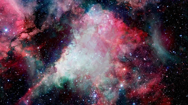 Arte del espacio profundo. Galaxias, nebulosas y estrellas en el universo. Elementos de esta imagen proporcionados por la NASA — Foto de Stock