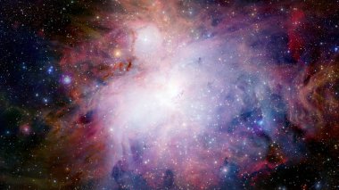 Evrende milyarlarca galaksi var. Soyut arkaplan. Bu görüntünün elementleri NASA tarafından desteklenmektedir