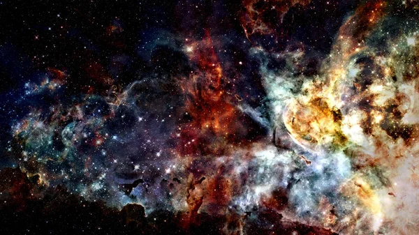 Derin uzayda nebula ve galaksiler. Bu görüntünün elementleri NASA tarafından desteklenmektedir. — Stok fotoğraf
