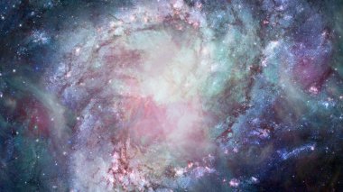 Renklerde nebula gece yıldızlı gökyüzü. Çok renkli dış uzay. Nasa tarafından döşenmiş bu görüntünün elemanları