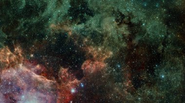 Evrende milyarlarca galaksi var. Soyut arkaplan. Bu görüntünün elementleri NASA tarafından desteklenmektedir