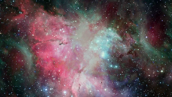 Abstraktes, buntes Universum. Nebel nächtlicher Sternenhimmel. Elemente dieses von der NASA bereitgestellten Bildes — Stockfoto