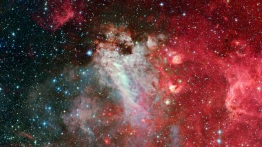 Soyut parlak renkli evren. Nebula gecesi yıldızlı gökyüzü. Bu görüntünün elementleri NASA tarafından desteklenmektedir