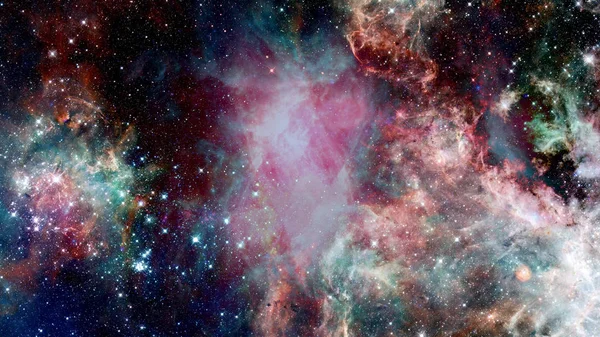 Universo colorido brilhante abstrato. Nebulosa noite céu estrelado. Elementos desta imagem fornecidos pela NASA — Fotografia de Stock