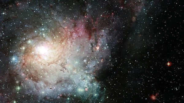 Miles de millones de galaxias en el universo. Fondo abstracto. Elementos de esta imagen proporcionados por la NASA — Foto de Stock