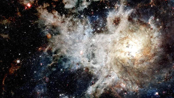 Miles de millones de galaxias en el universo. Fondo abstracto. Elementos de esta imagen proporcionados por la NASA — Foto de Stock
