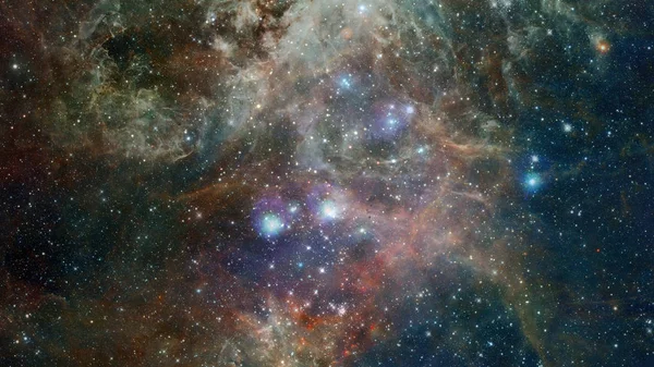 Nebulosa cielo nocturno. Elementos de esta imagen proporcionados por la NASA. — Foto de Stock