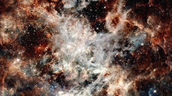 Natthimmel med massor av glänsande stjärnor, naturlig astro bakgrund. Inslag av denna bild som tillhandahålls av NASA — Stockfoto