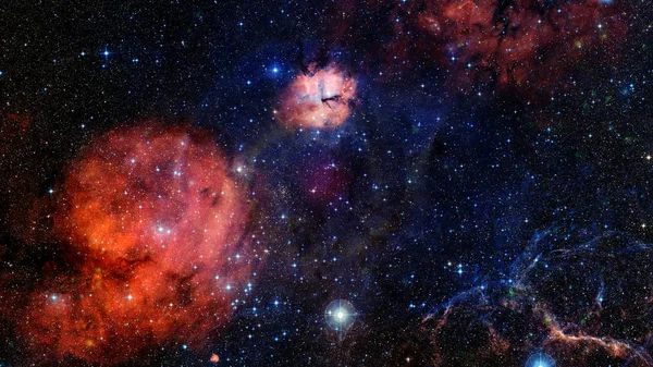 Ночное небо с множеством блестящих звезд, естественным астрофоном. Элемент этого изображения предоставлен НАСА — стоковое фото