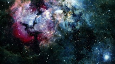 Nebula gece gökyüzü. Bu görüntünün elementleri NASA tarafından desteklenmektedir.