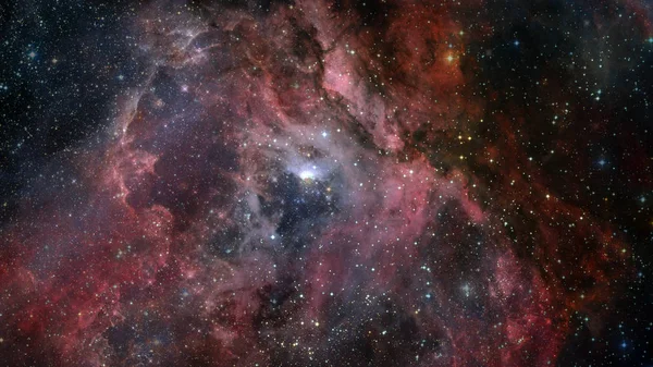 고화질 별 필드, 밤 하늘 공간입니다. 우주의 성운과 은하 — 스톡 사진