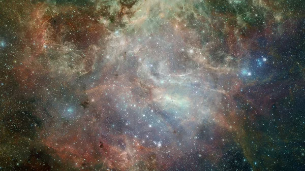 爆裂的星系。抽象空间。这张图片的元素由美国宇航局提供 — 图库照片