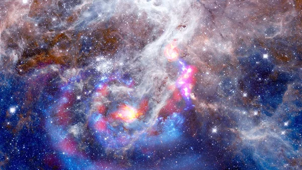 Una galaxia rebosante. Espacio abstracto. Elementos de esta imagen proporcionados por la NASA — Foto de Stock