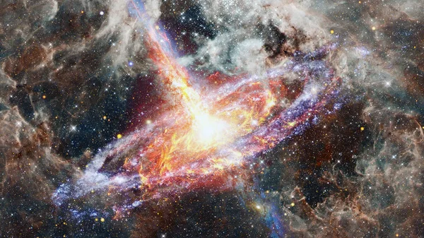 星云中的脉冲星美国航天局提供的这一图像的要素 — 图库照片