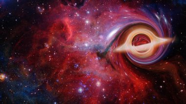 Süper kütleli kara delik. Bu görüntünün elementleri NASA tarafından desteklenmektedir
