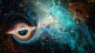 Supermassive black hole. Elements of this image furnished by NASA clipart