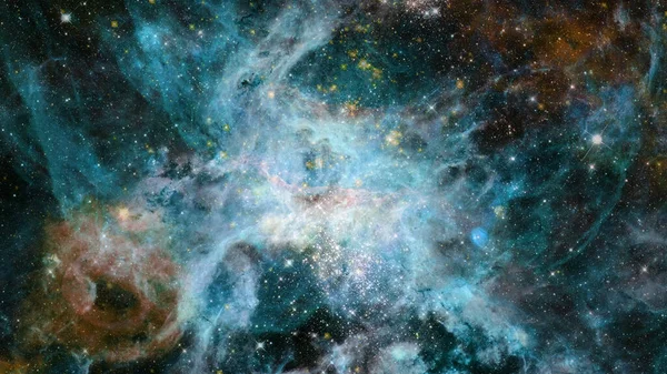 Nebulosa Spaziale Blu Elementi Questa Immagine Forniti Dalla Nasa — Foto Stock