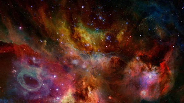 Yıldızlı Galaksili Bir Uzay Sahnesi Görüntünün Elementleri Nasa Tarafından Desteklenmektedir — Stok fotoğraf