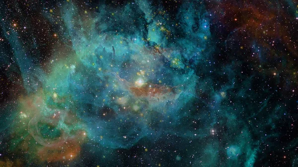 Nebuloasa Spaţială Albastră Elemente Ale Acestei Imagini Furnizate Nasa — Fotografie, imagine de stoc