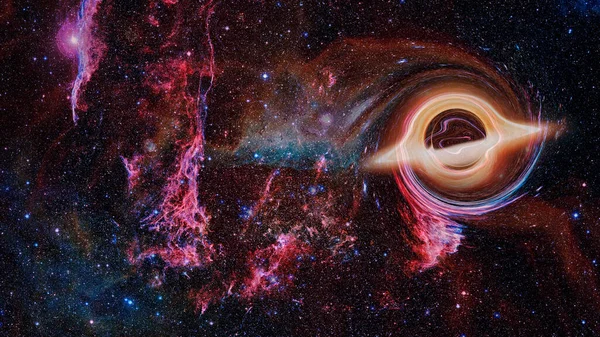 超大质量的黑洞美国航天局提供的这一图像的要素 — 图库照片