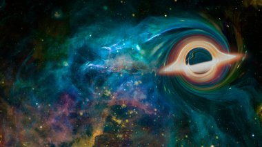 Süper kütleli kara delik. Bu görüntünün elementleri NASA tarafından desteklenmektedir.