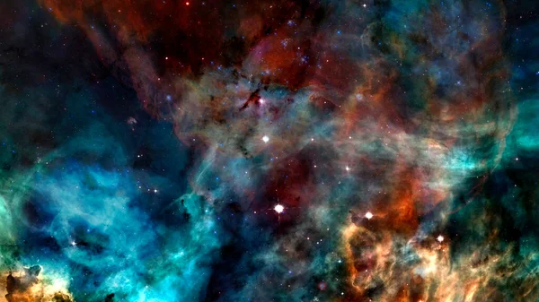 Blå Rymdnebulosa Delar Denna Bild Tillhandahålls Nasa — Stockfoto