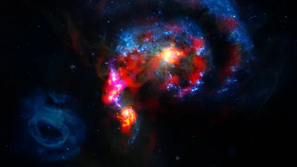 Galaxia Espiral Espacio Exterior Elementos Esta Imagen Proporcionados Por Nasa — Foto de Stock
