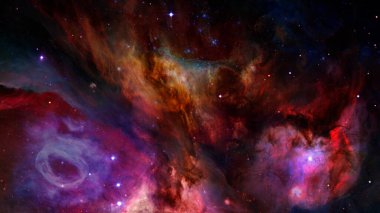 Magenta nebulası. Bu görüntünün elementleri NASA tarafından desteklenmektedir.