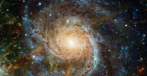 Galaxia Espiral Elementos Esta Imagen Proporcionados Por Nasa —  Fotos de Stock