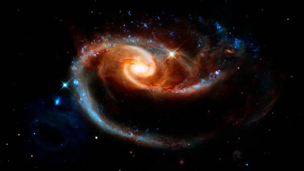 Galaxia Espiral Espacio Exterior Elementos Esta Imagen Proporcionados Por Nasa — Foto de Stock