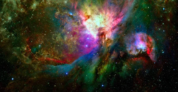 Uzayda Nebula Görüntünün Elementleri Nasa Tarafından Desteklenmektedir — Stok fotoğraf