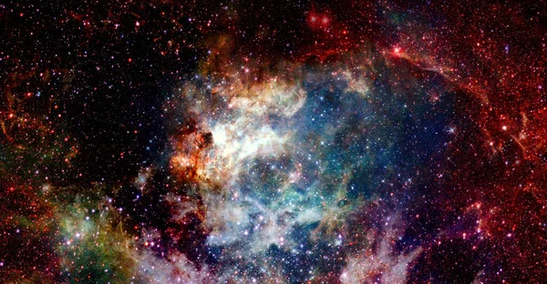 Evrenin Renkli Bir Görüntüsü Görüntünün Elementleri Nasa Tarafından Desteklenmektedir — Stok fotoğraf