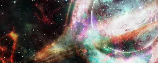 Supermassive Black Hole Universe Elements Image Furnished Nasa — Stock Photo, Image