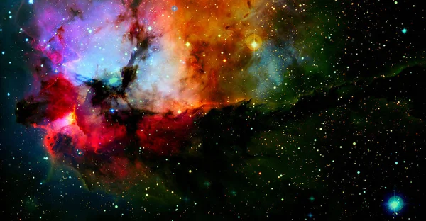 Dark Space Sky Elements Image Furnished Nasa — Stock Photo, Image