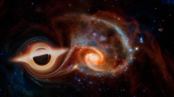 宇宙のブラックホール Nasaによって提供されたこの画像の要素 — ストック写真