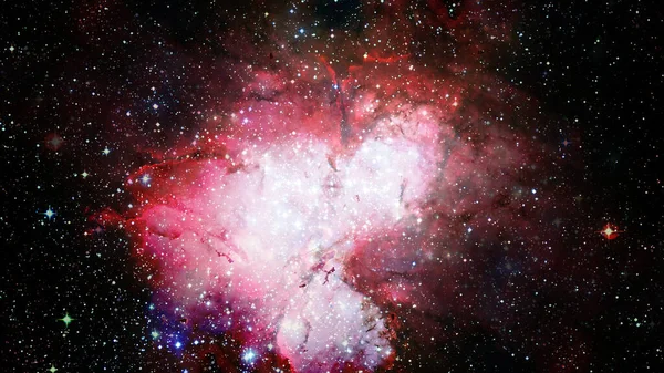 无尽的宇宙 科幻小说的形象 有炽热恒星的深空 难以置信的美丽的宇宙风景 美国航天局提供的这一图像的要素 — 图库照片