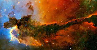 Nebula uzayı. Bu görüntünün elementleri NASA tarafından desteklenmektedir
