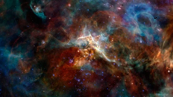 Fundo Galáxia Espacial Com Nebulosa Poeira Estelar Estrelas Brilhantes Brilhantes — Fotografia de Stock