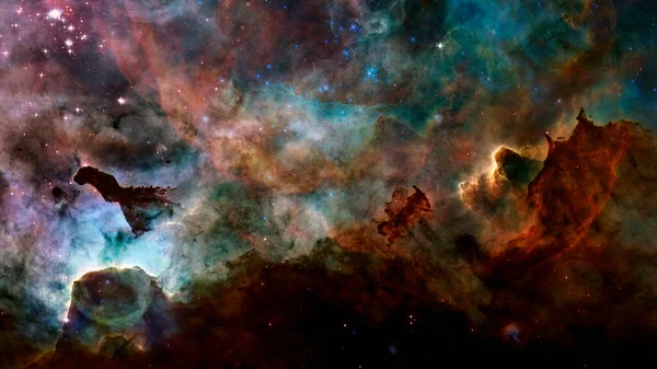 Nebulosa Del Espacio Profundo Con Estrellas Elementos Esta Imagen Proporcionados —  Fotos de Stock